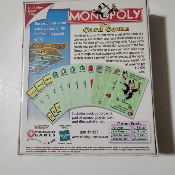 Monopoly The Card Game - Picture 2 of 4
